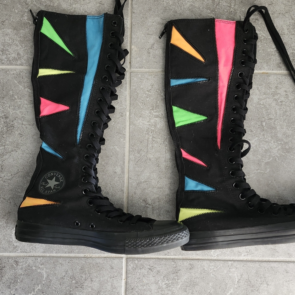🔥 Rare Converse Chuck Taylor All Star Knee-High Boots 🔥 Size 9 Fits Like 8.5